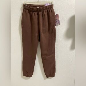 Kyoyo Brown Jogger sweatpants lounge Pants NWT